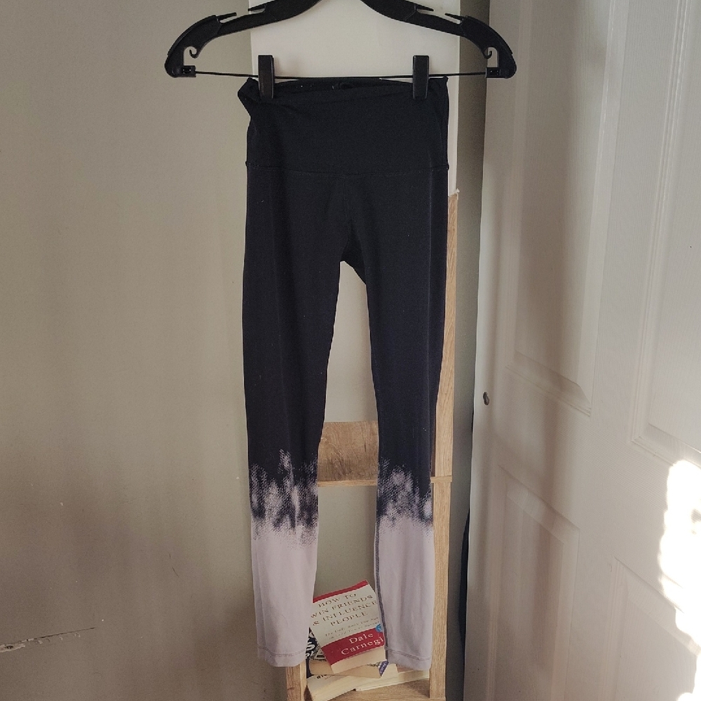 lululemon athletica Black and White Gradient Leggings